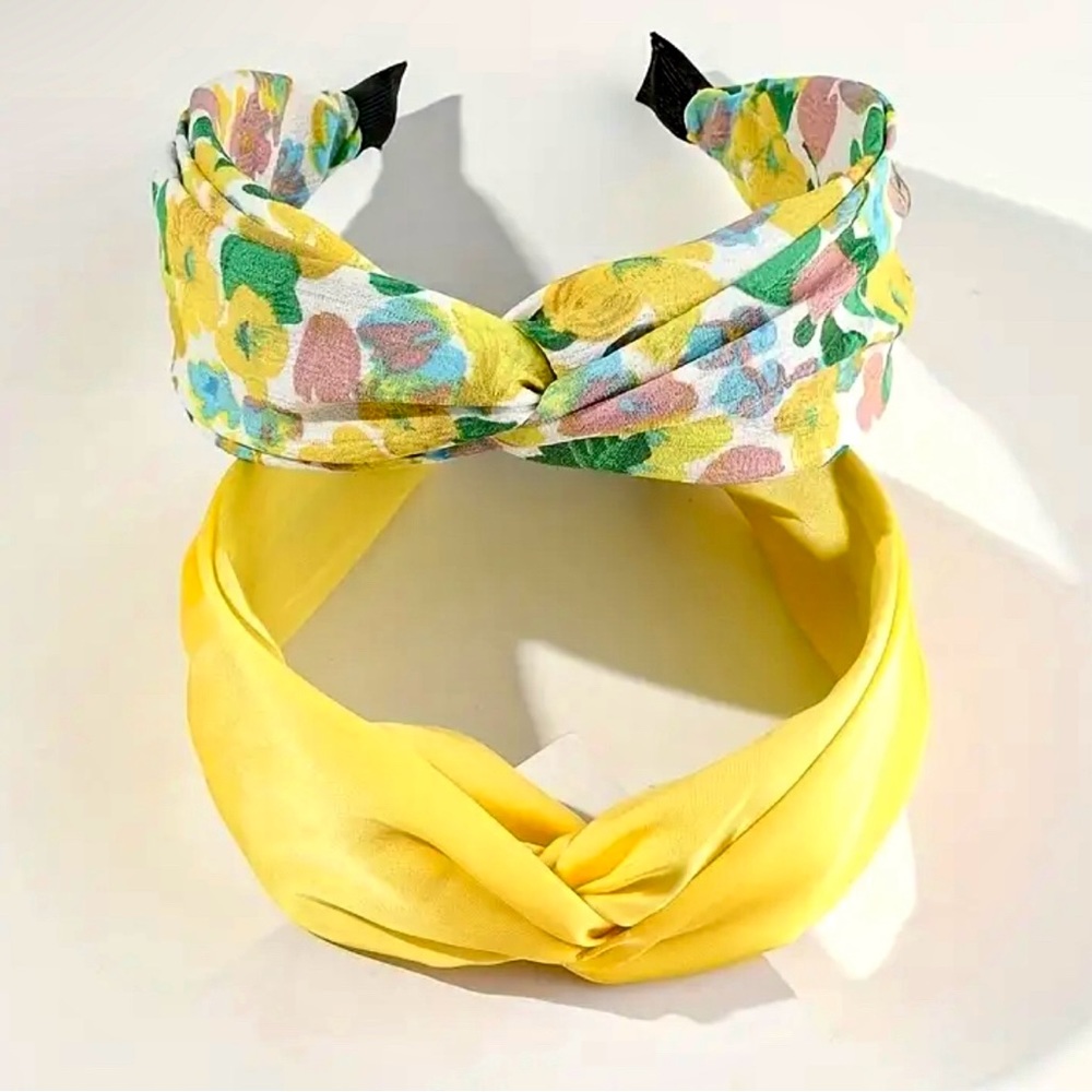 NEW: Spring Flower/Yellow Headband
